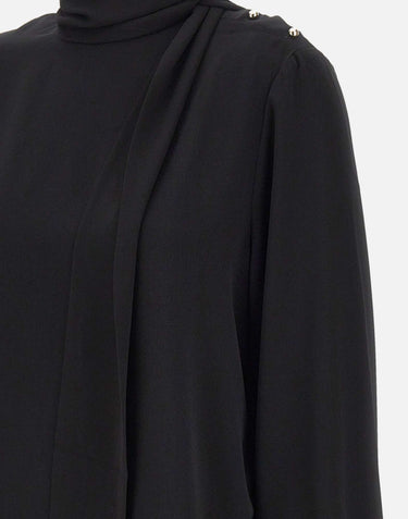 Blusa con sciarpa MF5281T4241 22222 LIU-JO 