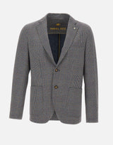 MANUEL RITZ Blazer in cotone stretch GREY Uomo 