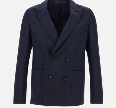 OFFICINE GENERALE Blazer "Leon"  in lana BLUE Uomo 