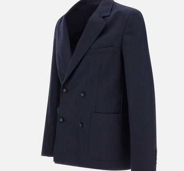 OFFICINE GENERALE Blazer "Leon"  in lana BLUE Uomo 