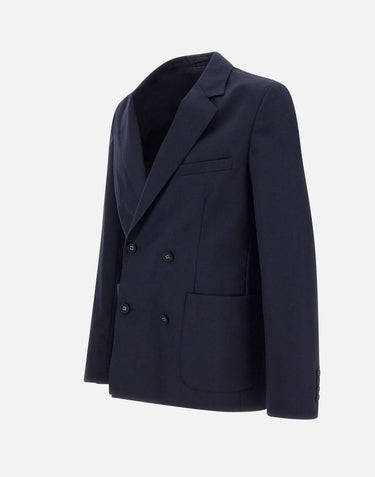 OFFICINE GENERALE Blazer "Leon"  in lana BLUE Uomo 
