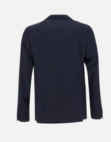 OFFICINE GENERALE Blazer "Leon"  in lana BLUE Uomo 