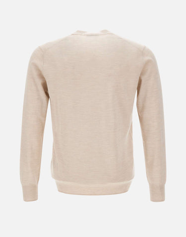 PAOLO PECORA Maglia in lana BEIGE Uomo 