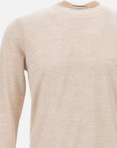 PAOLO PECORA Maglia in lana BEIGE Uomo 