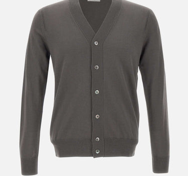 PAOLO PECORA Cardigan in lana GREY Uomo 