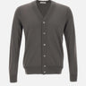 PAOLO PECORA Cardigan in lana GREY Uomo 