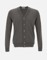 PAOLO PECORA Cardigan in lana GREY Uomo 