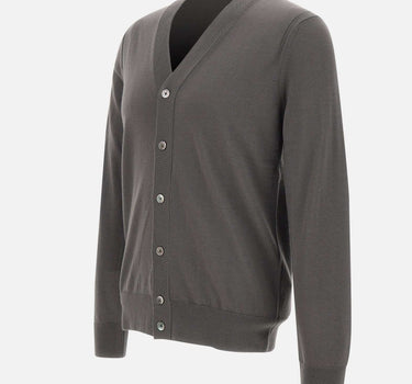 PAOLO PECORA Cardigan in lana GREY Uomo 