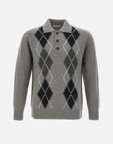PAOLO PECORA Maglia in lana GREY Uomo 