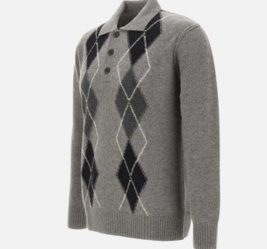 PAOLO PECORA Maglia in lana GREY Uomo 