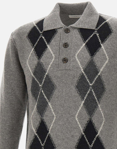 PAOLO PECORA Maglia in lana GREY Uomo 