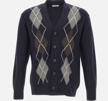 PAOLO PECORA Cardigan in lana BLUE Uomo 