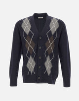 PAOLO PECORA Cardigan in lana BLUE Uomo 