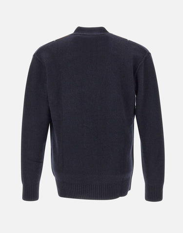 PAOLO PECORA Cardigan in lana BLUE Uomo 