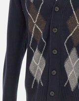 PAOLO PECORA Cardigan in lana BLUE Uomo 