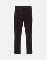 PAOLO PECORA Pantaloni in velluto BROWN Uomo 