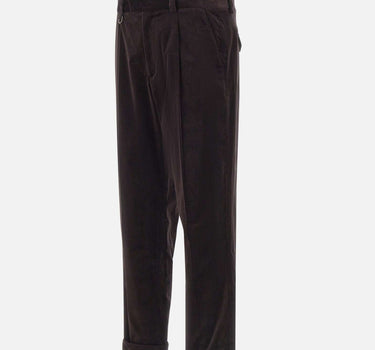 PAOLO PECORA Pantaloni in velluto BROWN Uomo 