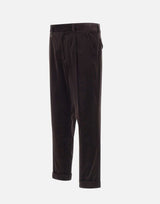PAOLO PECORA Pantaloni in velluto BROWN Uomo 