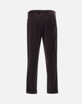 PAOLO PECORA Pantaloni in velluto BROWN Uomo 