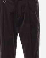 PAOLO PECORA Pantaloni in velluto BROWN Uomo 