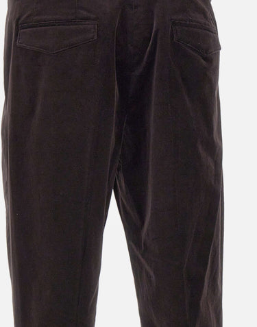 PAOLO PECORA Pantaloni in velluto BROWN Uomo 