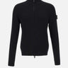 "Ribbed Zip Up Cardigan" PMG25 BLACK PREMIATA 