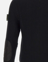 "Ribbed Zip Up Cardigan" PMG25 BLACK PREMIATA 