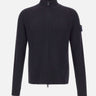 "Ribbed Zip Up Cardigan" PMG25 BLUE PREMIATA 