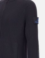 "Ribbed Zip Up Cardigan" PMG25 BLUE PREMIATA 