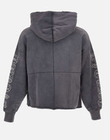 Felpa "HWT Gothic Outline Hoodie" M4104 HFBG425BLACK PURPLE BRAND 