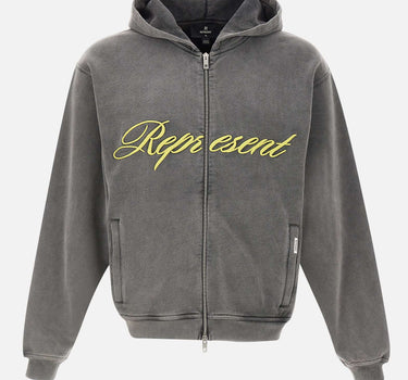 "Script Logo Zip Hoodie" MLM100025 47 REPRESENT 