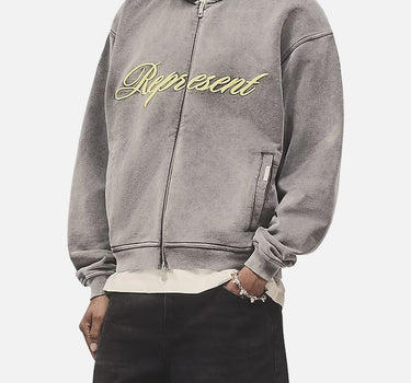 "Script Logo Zip Hoodie" MLM100025 47 REPRESENT 