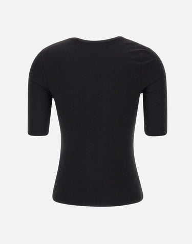 ROTATE "Shorts sleeves t-shirt" BLACK Donna 
