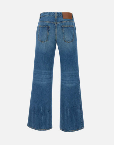 "Low Waist Straight Leg Jean" 1225DJE006499A INDIGO VICTORIA BECKHAM 
