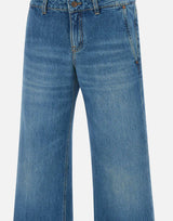 "Low Waist Straight Leg Jean" 1225DJE006499A INDIGO VICTORIA BECKHAM 