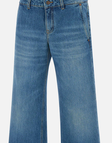 "Low Waist Straight Leg Jean" 1225DJE006499A INDIGO VICTORIA BECKHAM 