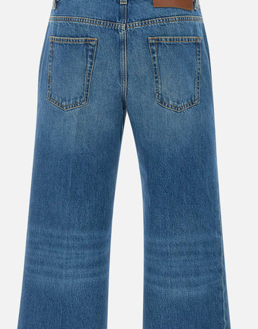 "Low Waist Straight Leg Jean" 1225DJE006499A INDIGO VICTORIA BECKHAM 