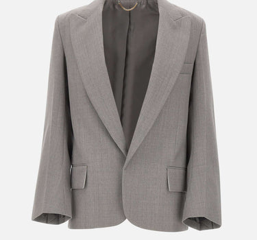 "Sculptural Sleeve Jacket" 1425WJK006630B LTMELANGE VICTORIA BECKHAM 
