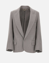 "Sculptural Sleeve Jacket" 1425WJK006630B LTMELANGE VICTORIA BECKHAM 