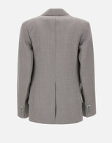 "Sculptural Sleeve Jacket" 1425WJK006630B LTMELANGE VICTORIA BECKHAM 