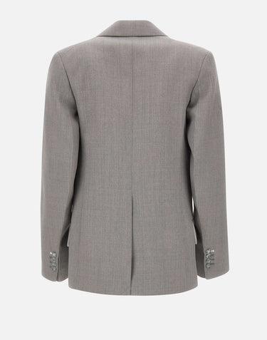 "Sculptural Sleeve Jacket" 1425WJK006630B LTMELANGE VICTORIA BECKHAM 