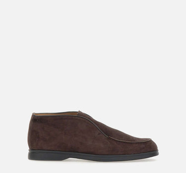 DUCA DEGLI ABRUZZI Polacchini "Leo" in pelle scamosciata BROWN Uomo 
