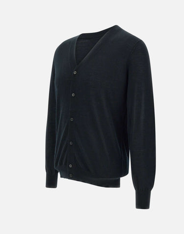 Cardigan  rasato in lana 901704 261 KANGRA 