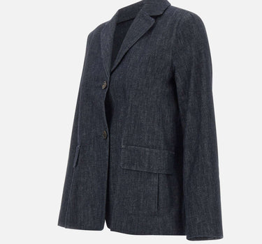 'S MAX MARA Blazer "Leone" BLUE Donna 
