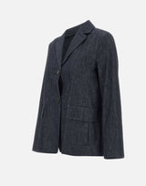'S MAX MARA Blazer "Leone" BLUE Donna 