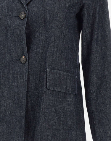 'S MAX MARA Blazer "Leone" BLUE Donna 