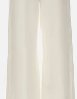 'S MAX MARA Pantalone in stuoia di lino WHITE Donna 