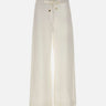 'S MAX MARA Pantalone in stuoia di lino WHITE Donna 