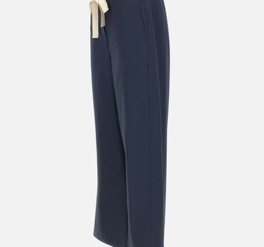 'S MAX MARA Pantalone in cotone con coulisse BLUE Donna 