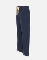 'S MAX MARA Pantalone in cotone con coulisse BLUE Donna 